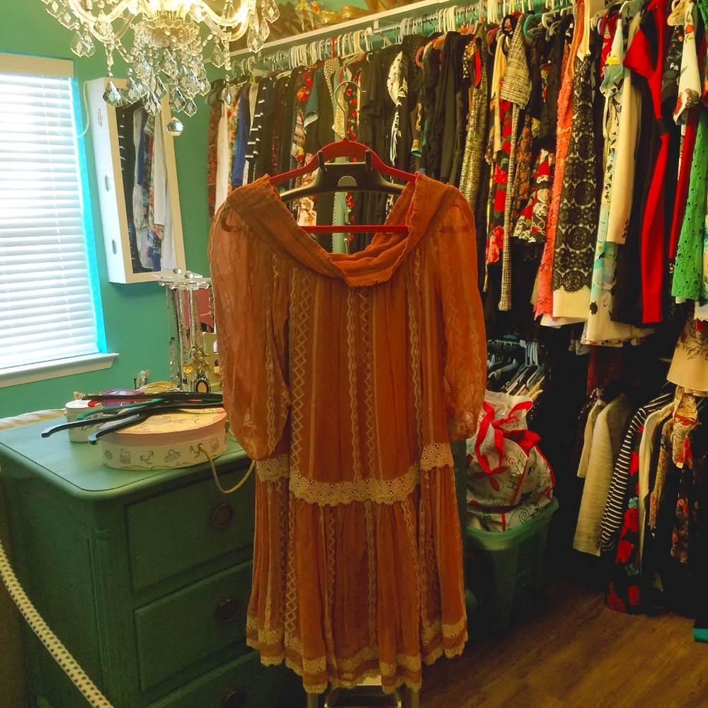 Anthropologie Floreat Orchard Lace Dress